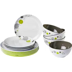 Brunner Midday Space Melamin Geschirrset rutschhemmend BPA-frei unzerbrechlich 12-teilig
