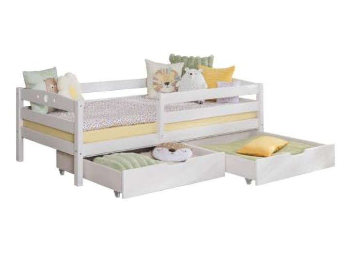 TiCAA Einzelbett „Eli“, Kinderbett, Jugendbett, Schlafzimmer, Kinderzimmer