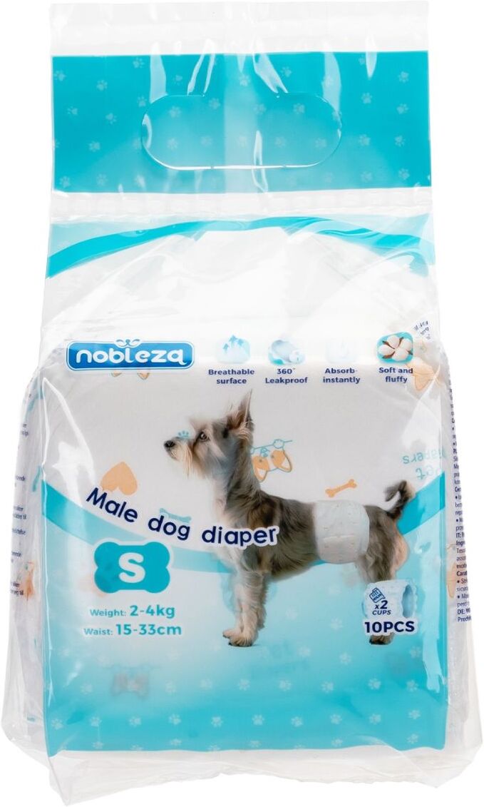 Nobleza 1 conf. Pannolini a Fascia per Cani Maschi S