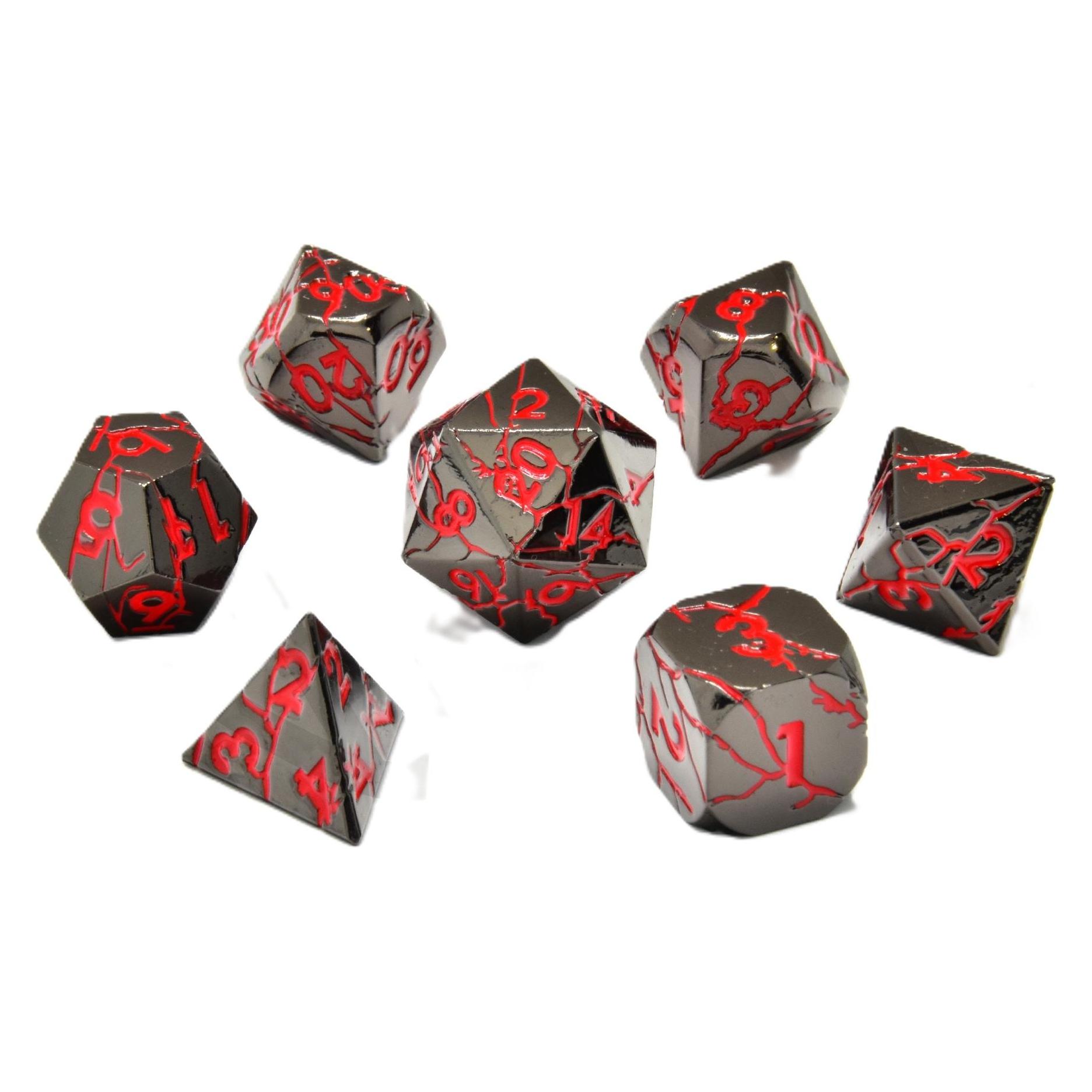Glass Staff Infernal Iron Metal RPG Dice Set (69425566)