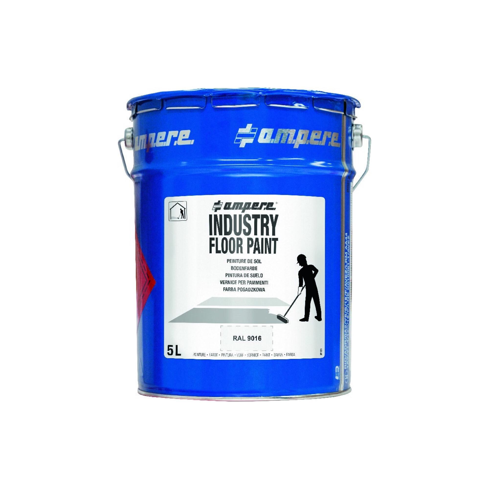 A.M.P.E.R.E. Bodenmarkierungsfarbe Traffic Industry Floor Paint 5L weiß (10631)