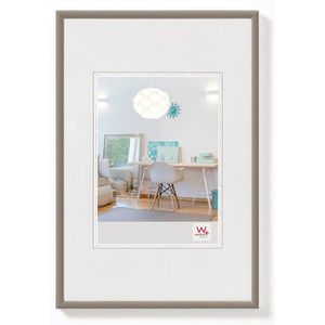 walther-design Bilderrahmen New Lifestyle KV040D, 30 x 40 cm, Echtglas, Kunststoffrahmen, stahl