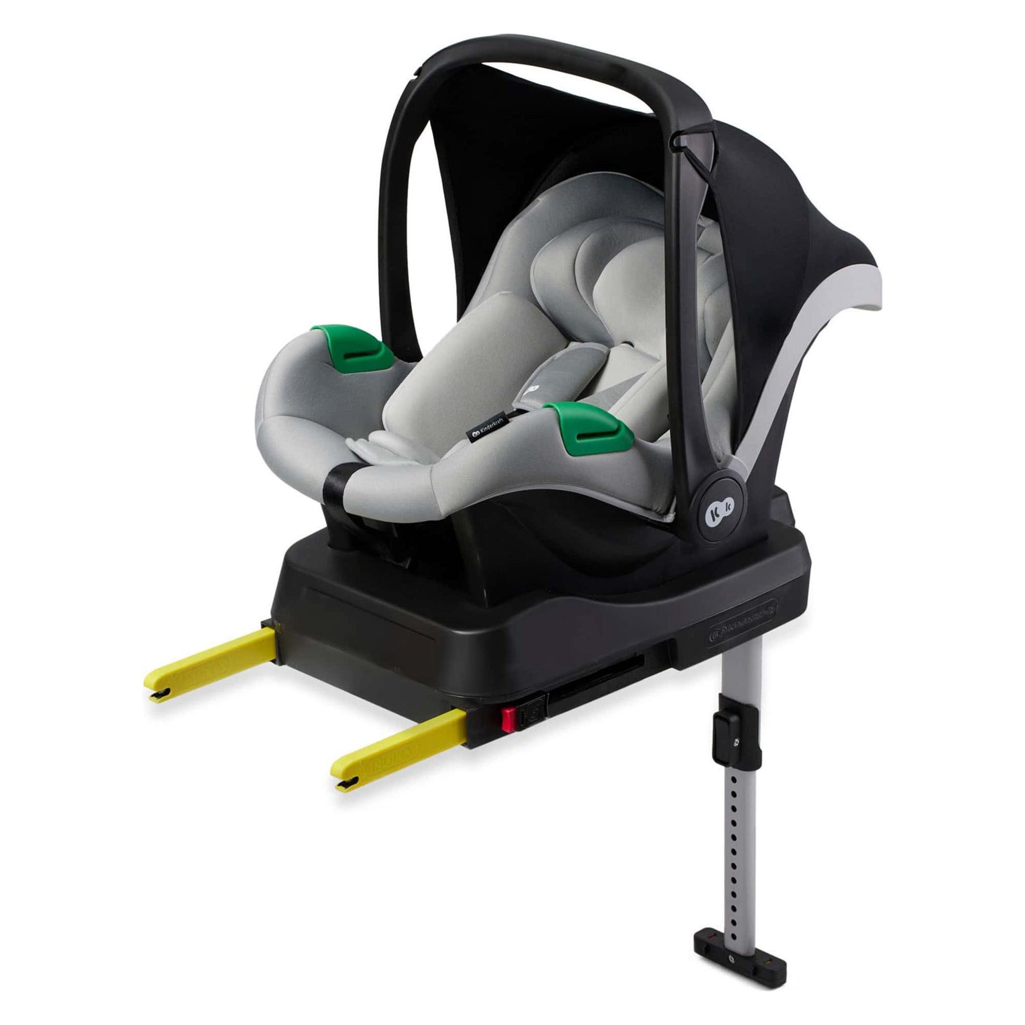 KinderKraft Mink Pro + Base Mink FX (Reboarder, ECE R129/i-Size Norm) (KCMIPRFXGRY0000)