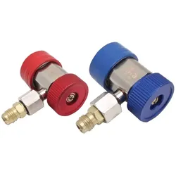 SATRA S-90196 Set Schnellkupplungen R134A 90 Hochdruck/Niederdruck 1/4" SAE für Fahrzeug-Klimaanlagen