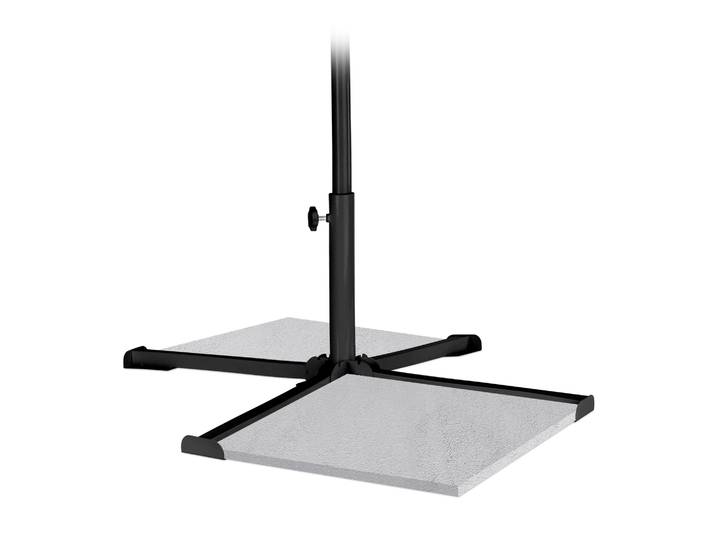 Platten Sonnenschirmständer schwarz Schwarz