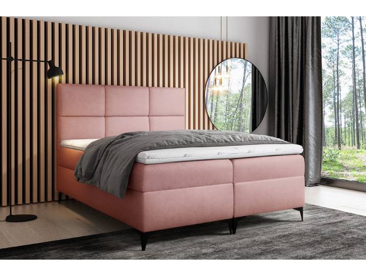 MF Design Boxspringbett Boxspringbett FAVA mit Bettkasten und Federautomatik, Vorhanden