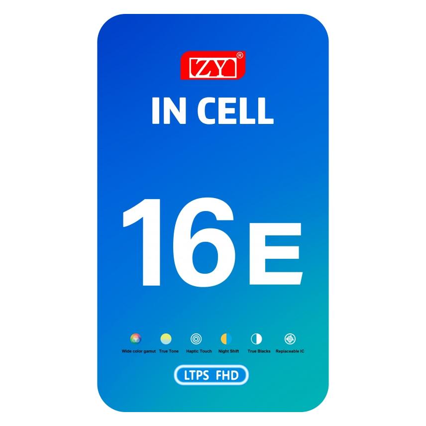 Zy Display Unit for iPhone 17e / 16e, In-Cell IC Version, Black (Display, Apple iPhone 16e, Apple iPhone 17e) (78261286)