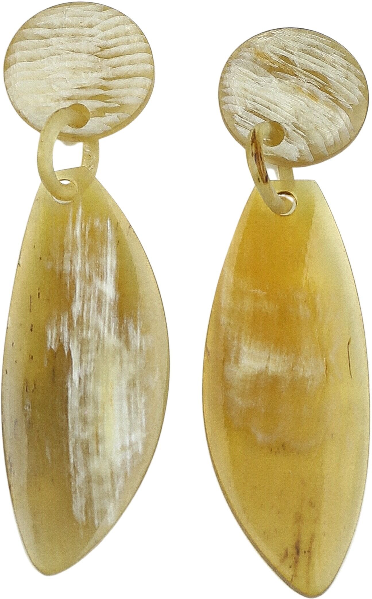 Paar Ohrstecker "Cebu", Damen, beige (natur), Materialmix, COLLEZIONE ALESSANDRO, Ohrringe