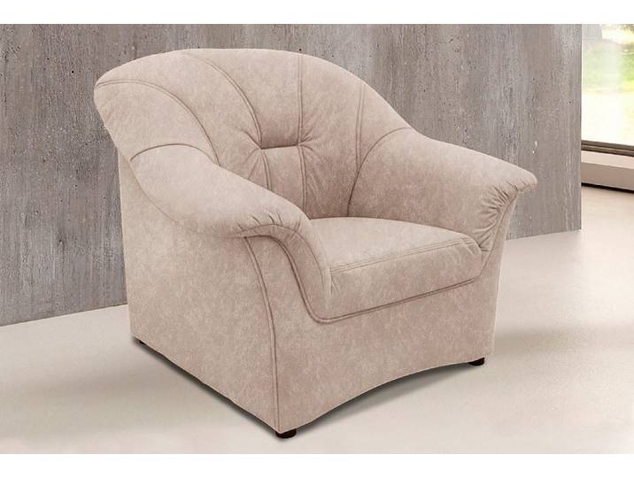 DOMO collection Sessel Papenburg, beige, modernes Design, hohe Abriebfestigkeit, hoher Sitzkomfort