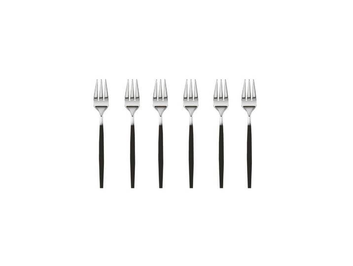 Sambonet Besteckset Siro - Edelst./schw.Griff, Schwarz, Metall, 6-teilig, 11x3.1x18.1 cm, Besteck, Besteck-Sets