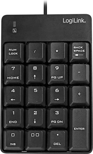LogiLink ID0184 USB Nummernblock Schwarz