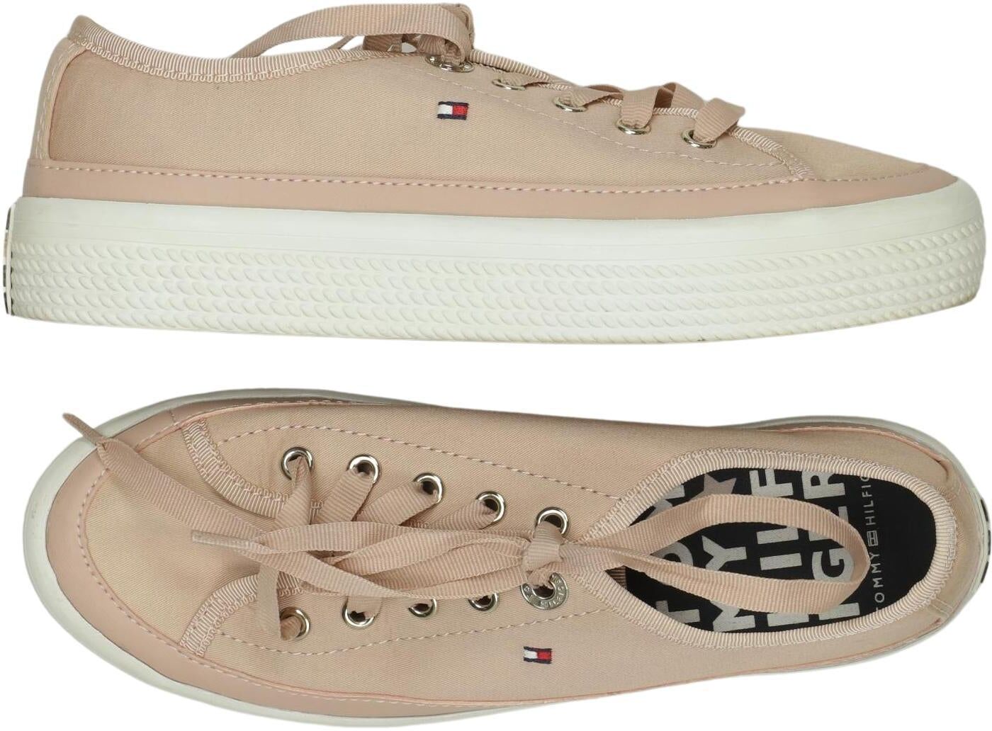 Tommy Hilfiger Damen Sneaker, Beige, Gr. EU 36, Kunstleder - Second Hand