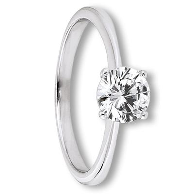 Goldring ONE ELEMENT "Zirkonia Ring aus 333 Weißgold" Gr. 54, silber, Fingerringe, Damen, 54,mit Zirkonia, Gold Weißgold 333, Gold, Weißgold 333, Goldring, Symbolische Note – harmonisch gestaltet mit Liebe zum Detail