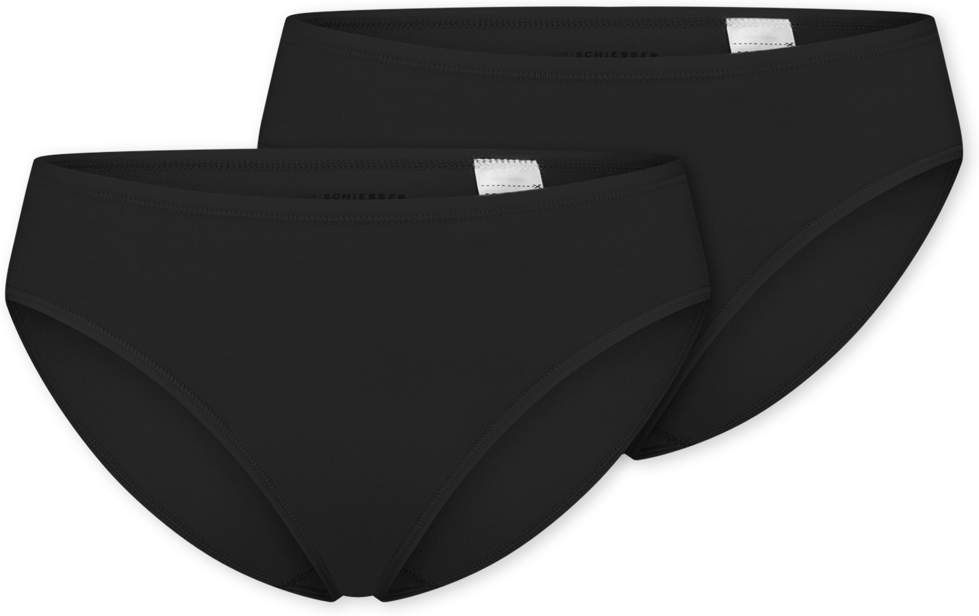 Tai-Slip SCHIESSER "95/5", Damen, Gr. 46, Single Jersey, schwarz (000, schwarz), Single Jersey, Obermaterial: 95% Baumwolle, 5% Elasthan, Unterhosen Tai-Slip 000, schwarz 46, Single Jersey