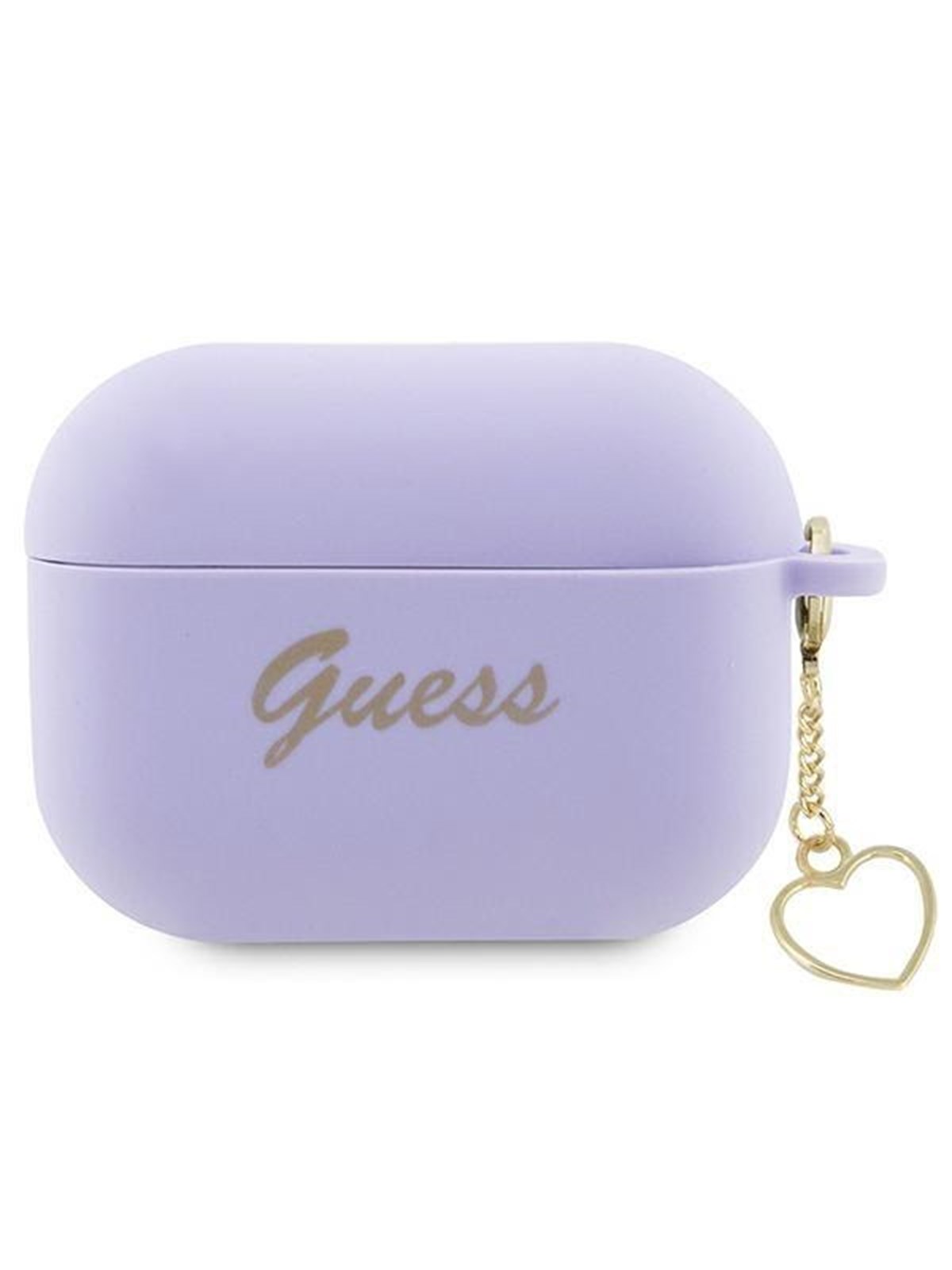 GUESS GUAP2LSCHSU AirPods Pro 2 cover purple/purple Silicone Charm Heart Collection