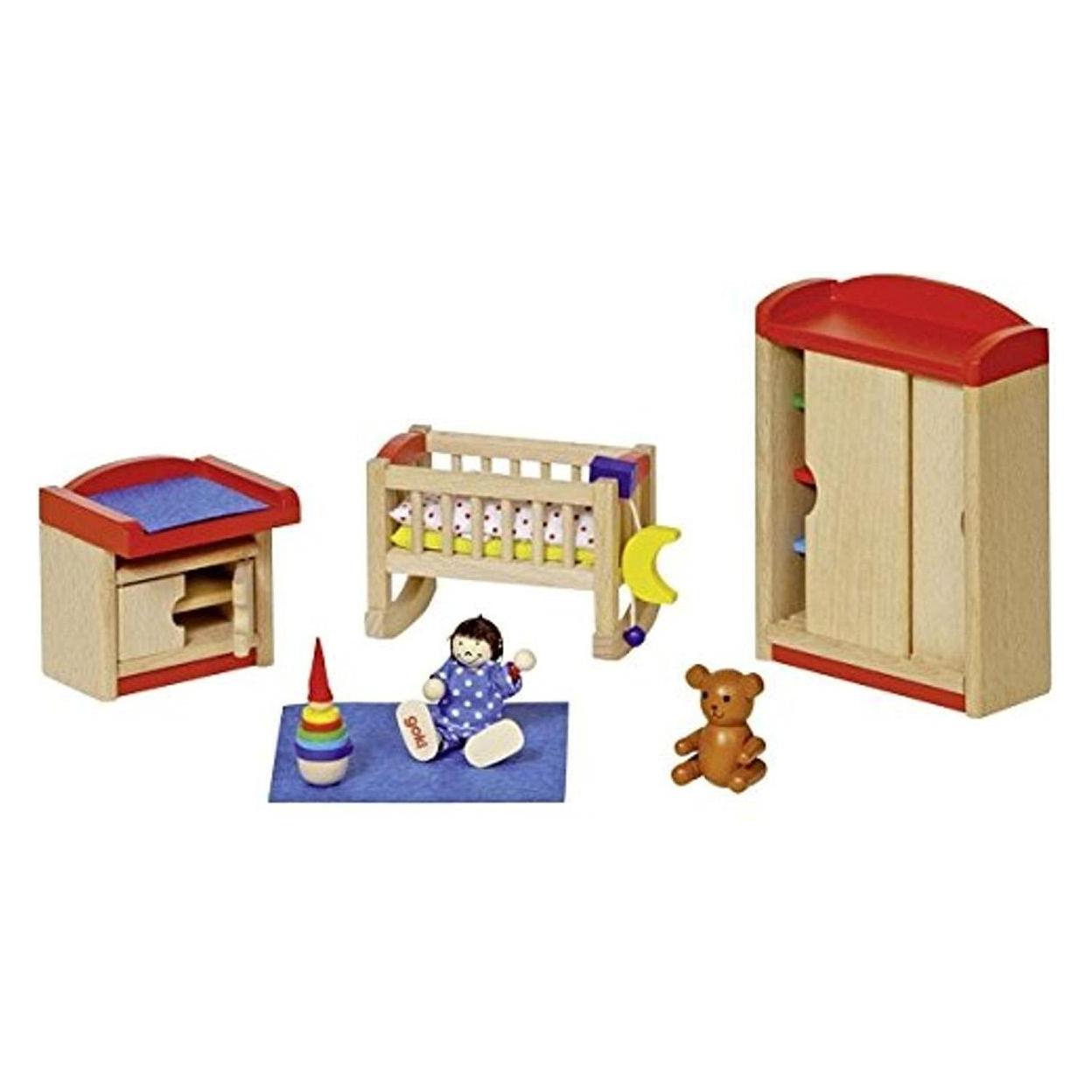 Goki Baby-Möbel für Puppenhaus (51905)