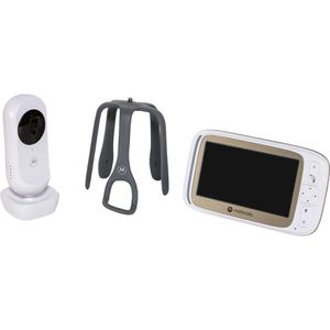 Motorola Babyphone VM45 Connect, Display 5 Zoll mit Kamera, 300m, mit Infrarotsicht & Halterung, Gegensprechfunktion, FHSS