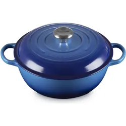 Le Creuset Stew Pot Signature rund azure 22cm, Pfanne + Kochtopf, Blau