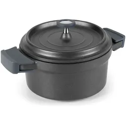 Lacor - 25921 - Stieltopf mit Deckel 20cm aus Aluminiumguss - Schwarz