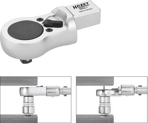 HAZET Einsteck-Umschaltknarre 6602-1 - Einsteck-Vierkant 14 x 18 mm -