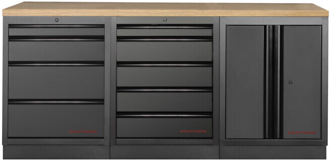 Mobilier d'atelier Mobilio 3 éléments Kraftwerk 3 (3964K-BLK-001)