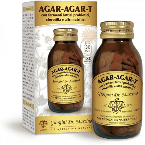 Dottor Giorgini Dr. Giorgini Agar-Agar Integratore di Fermenti Lattici Probiotici 180 Pastiglie