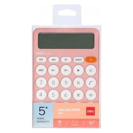 Deli M124 Bürorechner rosa (Batteriebetrieb) (6975165338920)