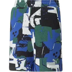PUMA Kinder Shorts ESS+ STREET ART AOP Shorts B, Größe 140 in Weiß Weiß