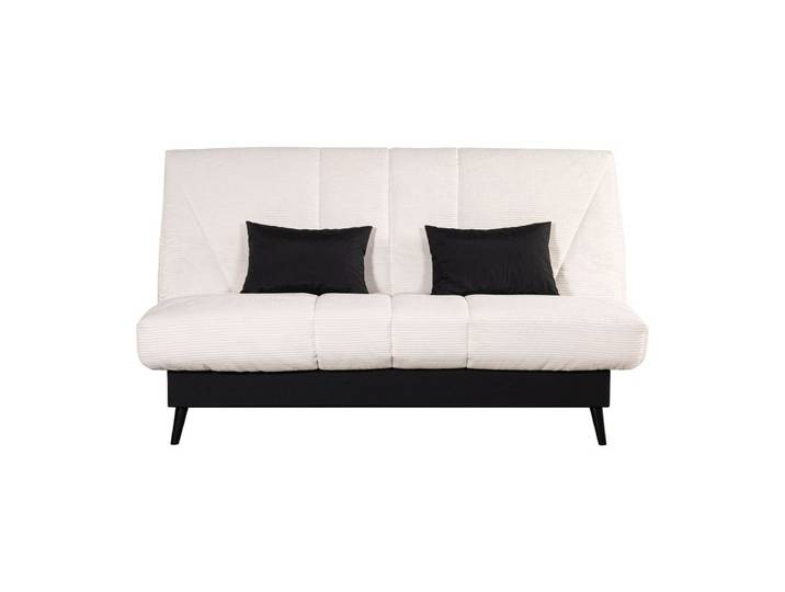 Banquette-lit clic-clac DOUCEUR tissu velours beige