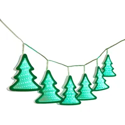 Luca Lighting LED-Girlande Weihnachtsbaum - grün