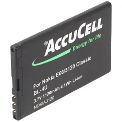 AccuCell Li-Ion-Akku 900mAh 3.7V für Nokia BL-4U, BL-4UV, MP-S-V, N4U85T, TB-BL4U