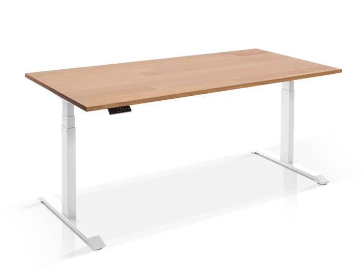 OFFICE ONE Massiv, elektrisch höhenverstellbarer Schreibtisch