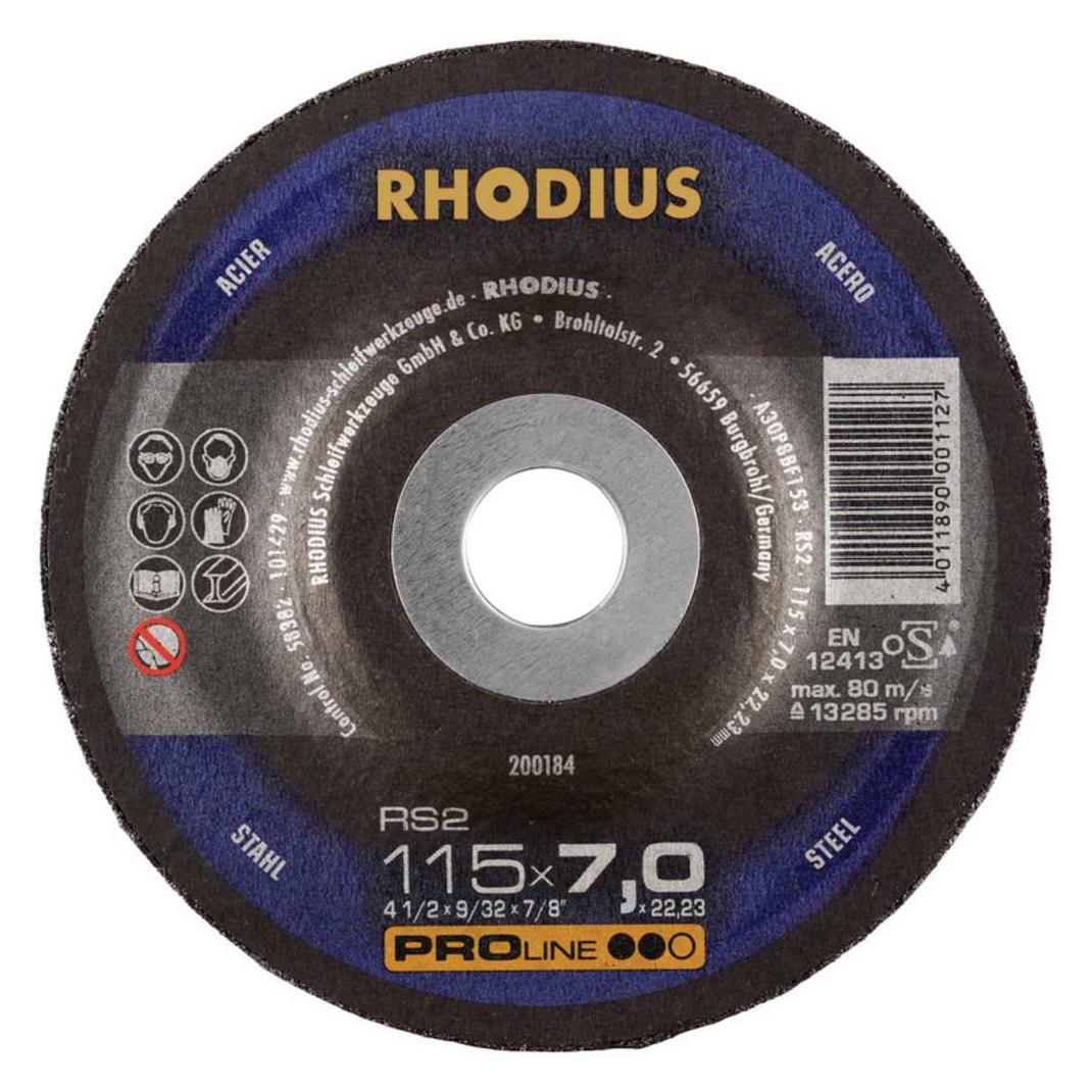 Rhodius RS2 Schruppscheibe 115 x 7.0 x 22.23 mm (200184)