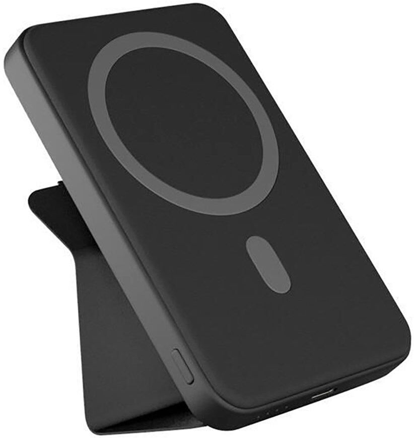 Epico Mag+ Stand Aluminium Powerbank 7000 mAh / 20W - MagSafe Kompatibel - Sort