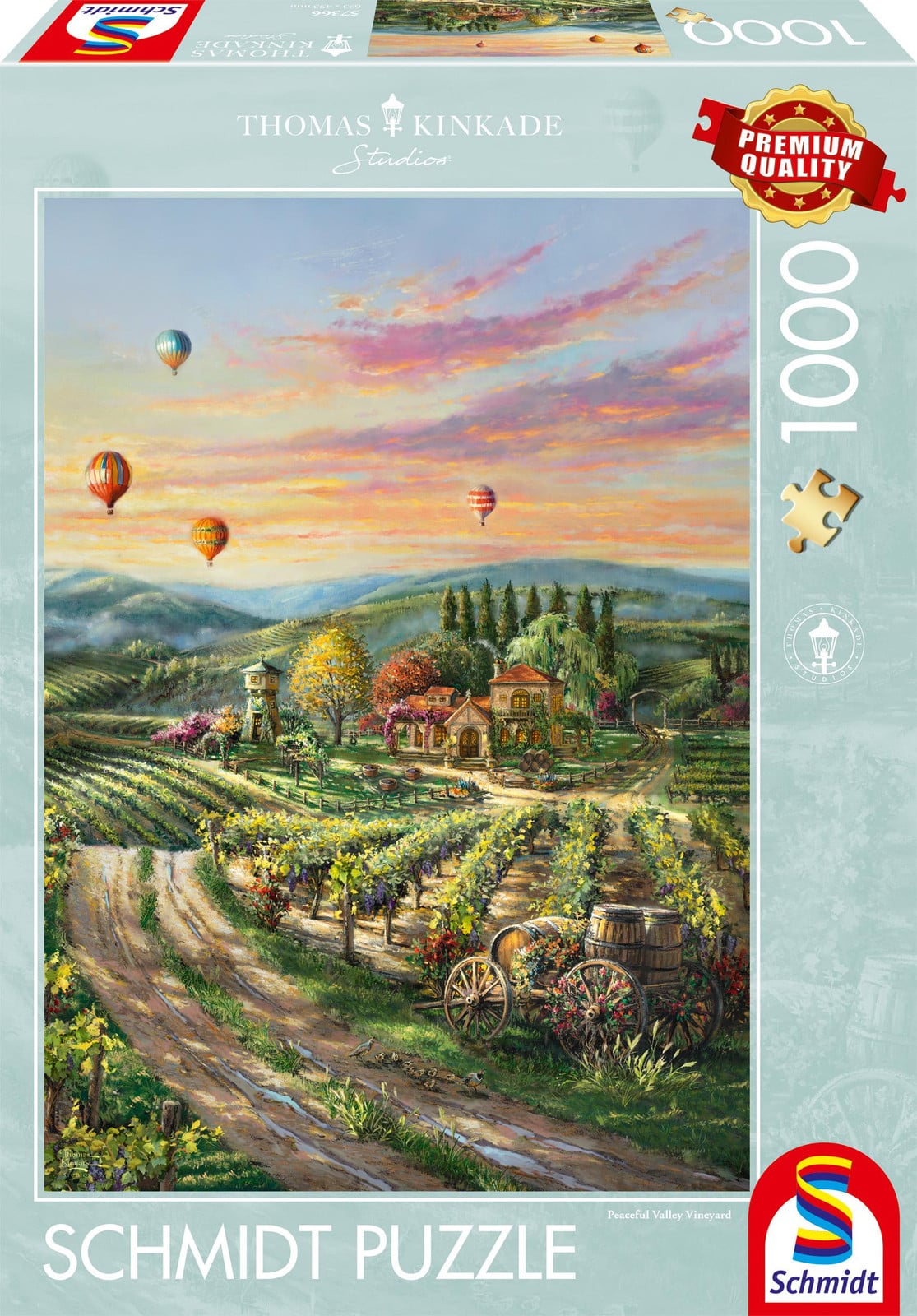 Schmidt Spiele Thomas Kinkade Valley Vineyard Puzzel 1000 stukjes