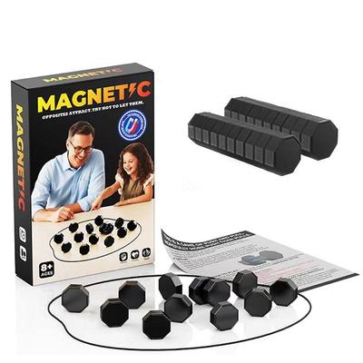 Magnetic Stones Strategy Board Game For Family Fun And Brain Challenge black