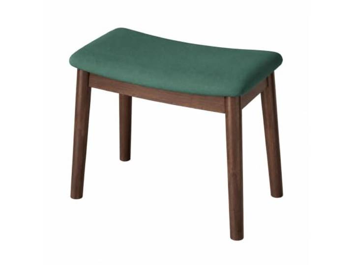 WSJJXS Massivholz Schminkhocker Gepolsterter Sitz Passt unter Schminktische, stabiler Stand, weiche Polsterung, platzsparend(Green)