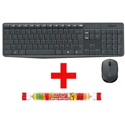 Logitech Kabelloses Desktop-Set »MK235« inkl. Fruchtgummi »Mega Roulette« 45 g