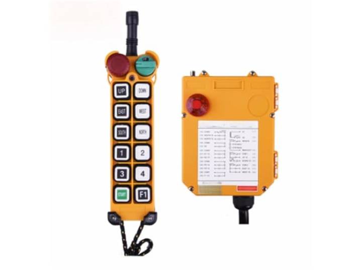 F24-12D 12 Tasten Double Speed ​​Industrial Wireless Radio Kran Fernbedienung Schalter Overhead Brücke Lift Steuerung für Lift, Heckklappe(AC220)