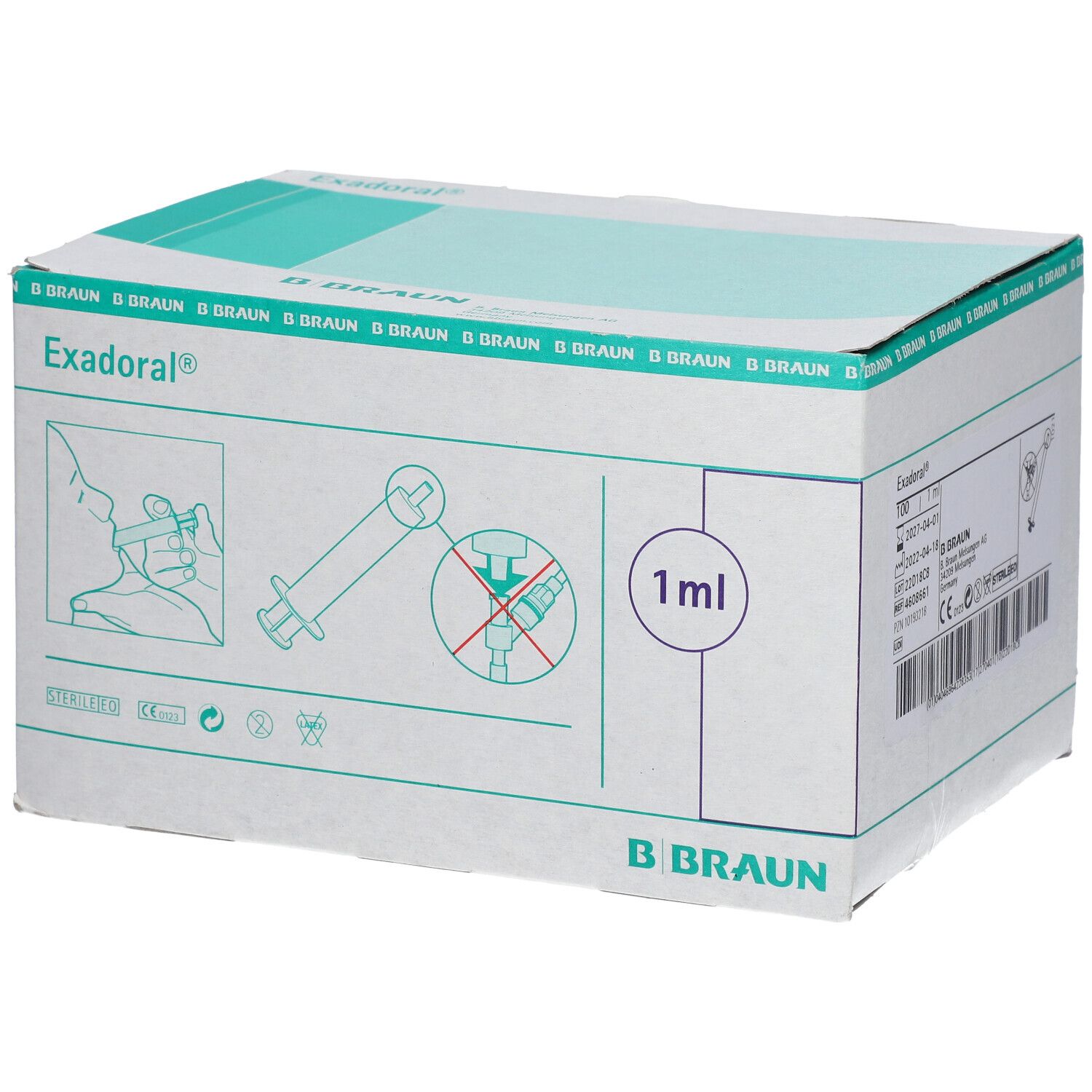 Exadoral B.Braun orale Spritze 1 ml 100 St Spritzen