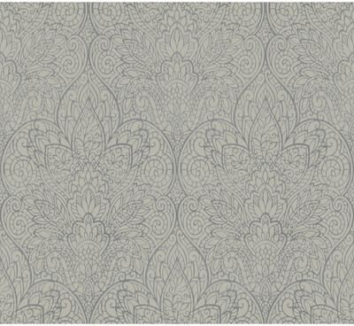 Candice Olson Paradise Dark Taupe & Silver Wallpaper