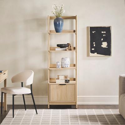 "Walker Edison 22"" Narrow Bookshelf with Drawer"