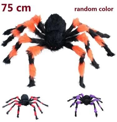 Uplift Picks Giant Poseable Plush Spider Halloween Prop random Color (75 Cm)