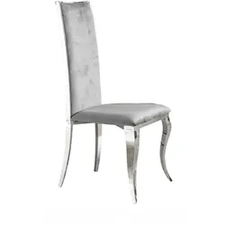 ESSZIMMERSTUHL MORA Grau Velvet (1er-Set)