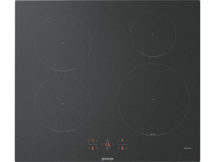 GORENJE Induktions-Kochfeld GI6401MSC matt, kratzresistente matte Oberfläche mit BigZone 23cm & PowerBoost