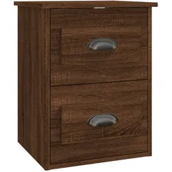 vidaXL Wand-Nachttisch Braun Eichen-Optik 41,5x36x53 cm