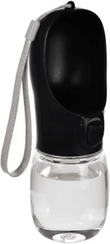 Inspire Picks Portable Dog Water Bottle With Leakproof Drinking Bowl For Outdoor Travel & Hiking black 300ml pet