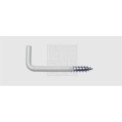 SWG 41182420 Schraubhaken gerade 30 mm Stahl weiss beschichtet 30 mm 100 St.