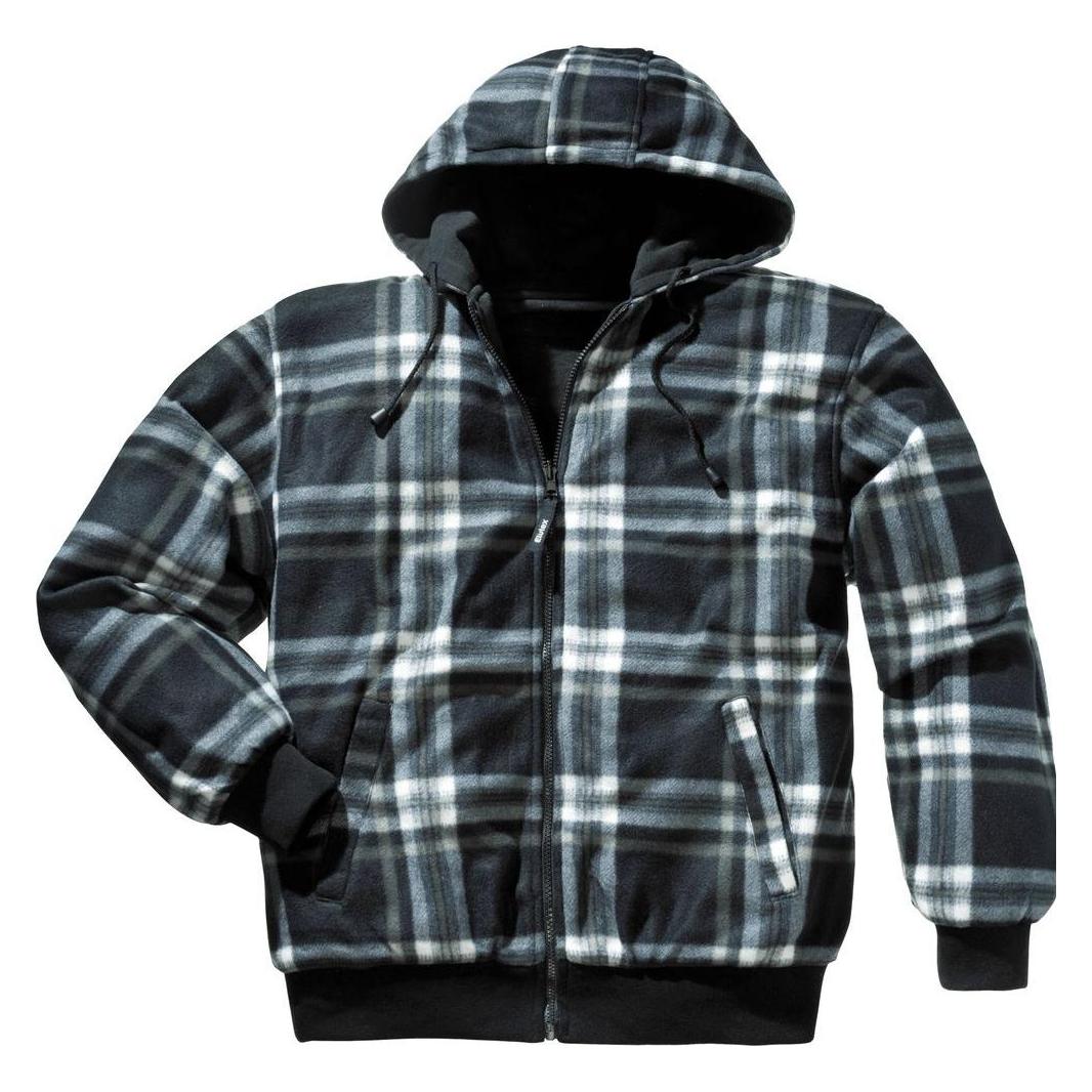 Scheibler Thermowendejacke Grösse L schwarz-weiss kariert/schwarz uni (L) (9073)