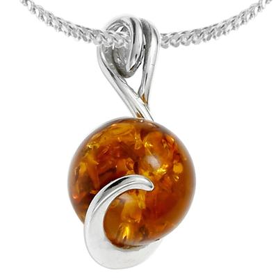 Kette mit Anhänger OSTSEE-SCHMUCK "Ostsee-Schmuck Kette mit Anhänger Nikola" Gr. 45, silber, Halsketten, Damen, 45cm, Silber 925 (Sterlingsilber), L: 40